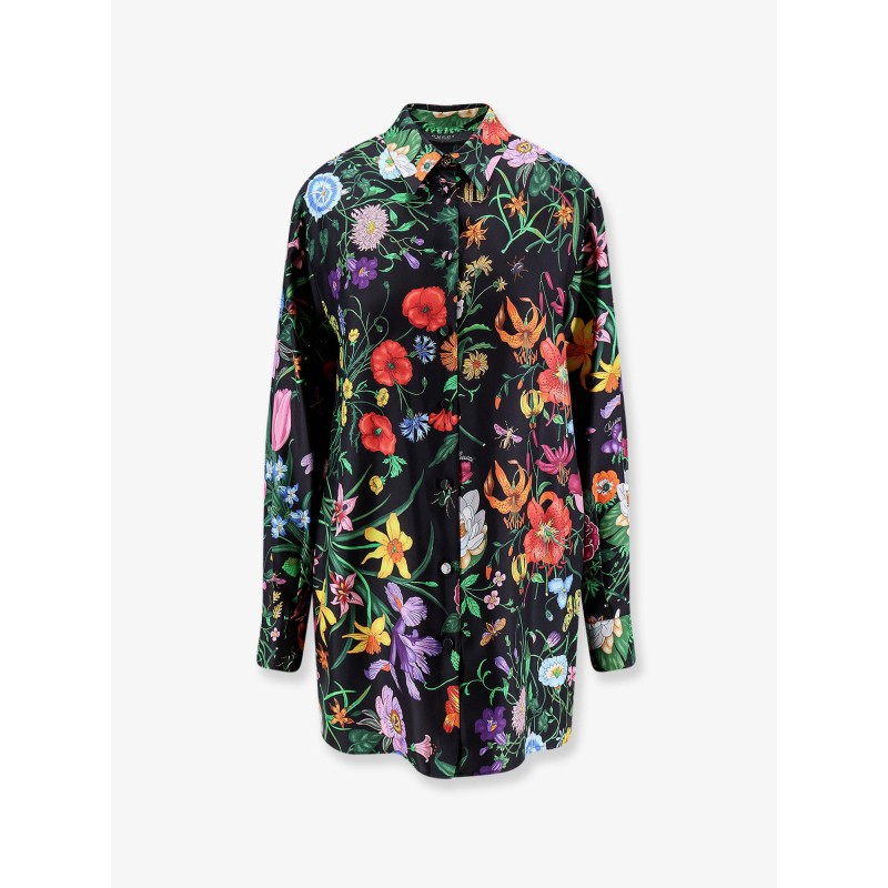 Printed silk shirt