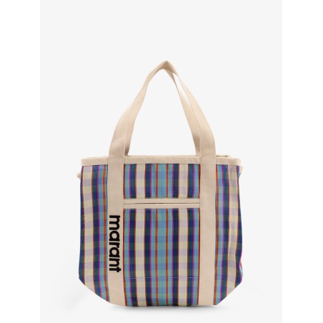 Darwen nylon shoulder bag with striped pattern