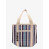 Darwen nylon shoulder bag with striped pattern