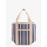 Darwen nylon shoulder bag with striped pattern