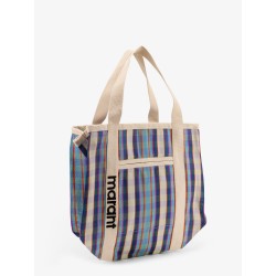 Darwen nylon shoulder bag with striped pattern