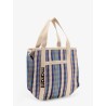 Darwen nylon shoulder bag with striped pattern
