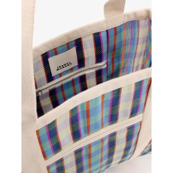 Darwen nylon shoulder bag with striped pattern