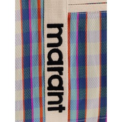 Darwen nylon shoulder bag with striped pattern