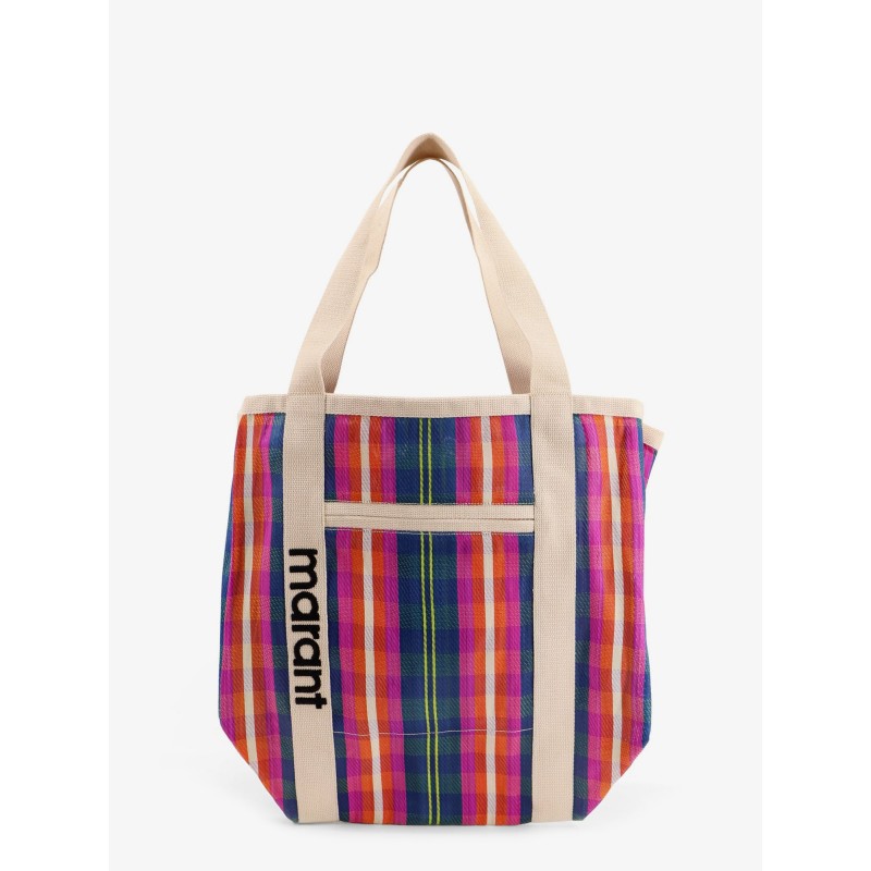Darwen nylon shoulder bag with striped pattern