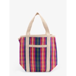Darwen nylon shoulder bag with striped pattern