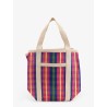 Darwen nylon shoulder bag with striped pattern
