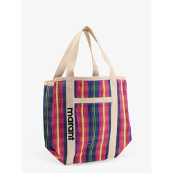 Darwen nylon shoulder bag with striped pattern
