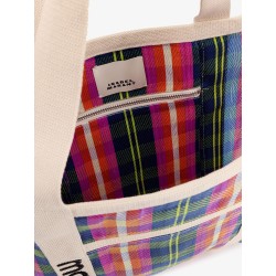 Darwen nylon shoulder bag with striped pattern