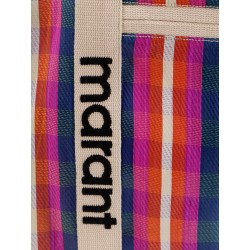 Darwen nylon shoulder bag with striped pattern