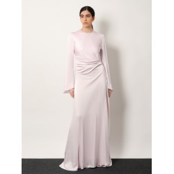 Long dress with drapery