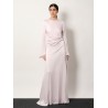 Long dress with drapery