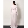 Long dress with drapery