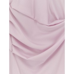 Long dress with drapery