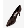 Romy 85 leather pumps with croco effect