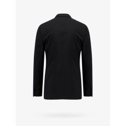 Virgin wool suit with removable iconic brooch