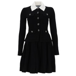 MINI DRESS WITH CONTRASTING COLLAR
