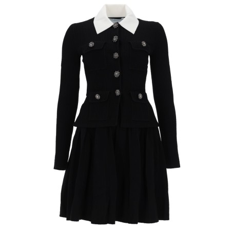 MINI DRESS WITH CONTRASTING COLLAR