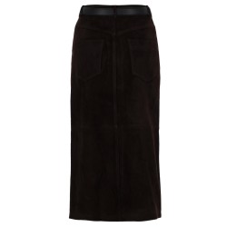 SUEDE MIDI SKIRT