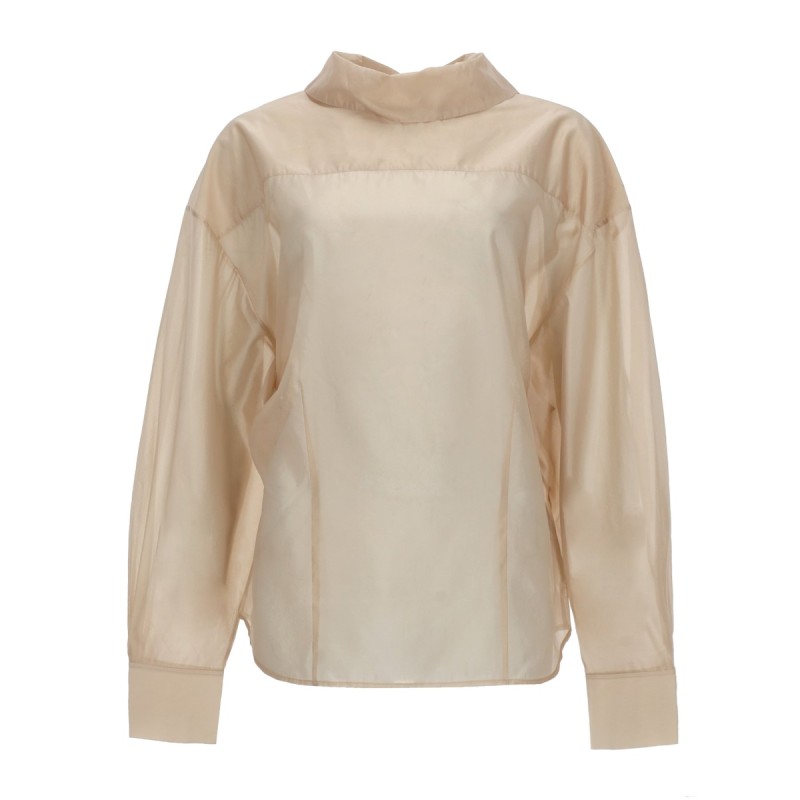 "FOLD COLLAR" BLOUSE