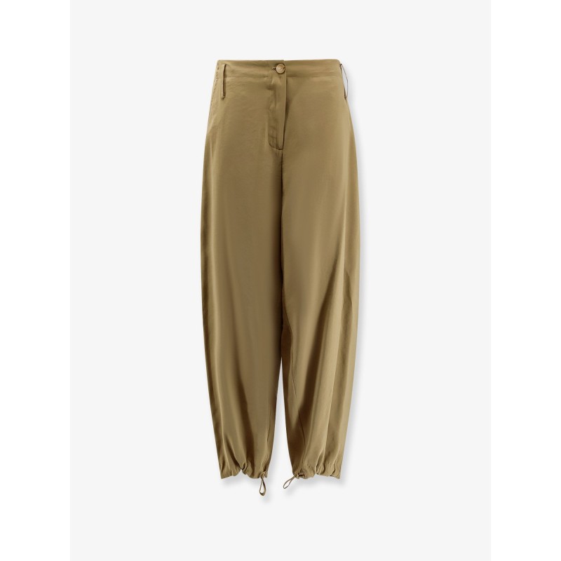 Modal trousers with drawstring detail