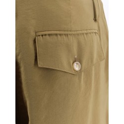 Modal trousers with drawstring detail