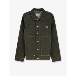 Carpenter's green denim jacket