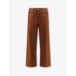 Baggy brown denim trousers