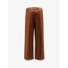 Baggy brown denim trousers