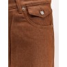 Baggy brown denim trousers