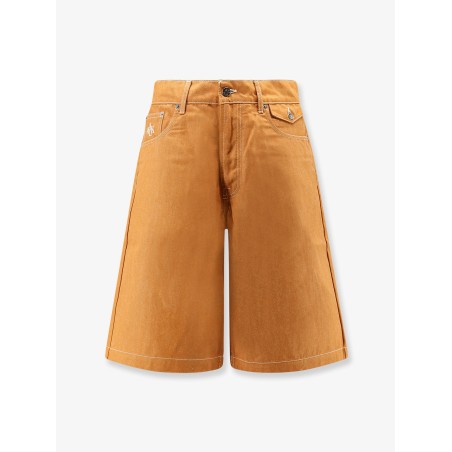 Baggy Orange Denim Shorts