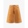 Baggy Orange Denim Shorts