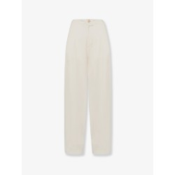 Viscose and linen trousers