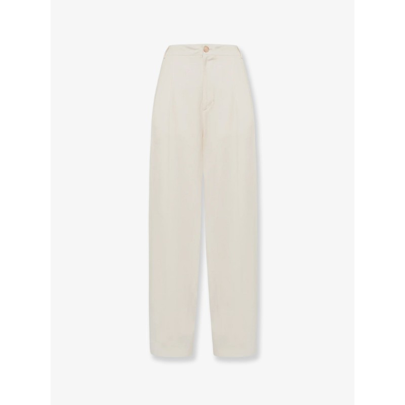 Viscose and linen trousers