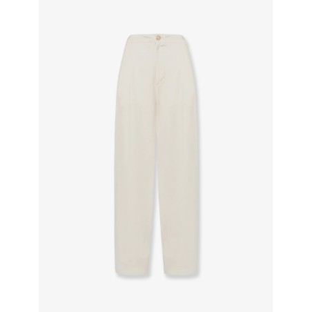 Viscose and linen trousers