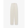 Viscose and linen trousers