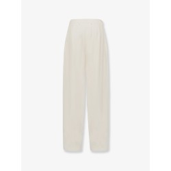 Viscose and linen trousers