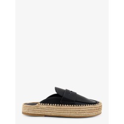 Belinda leather and raffia sandals