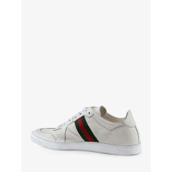 Leather sneakers with Web detail on the side