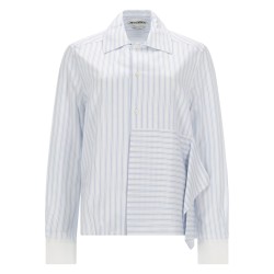 ASYMMETRICAL SHIRT WITH DRAPING