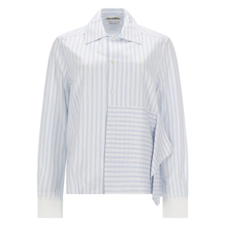 ASYMMETRICAL SHIRT WITH DRAPING