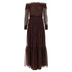 DRESS WITH RUFFLES AND FLOUNCES