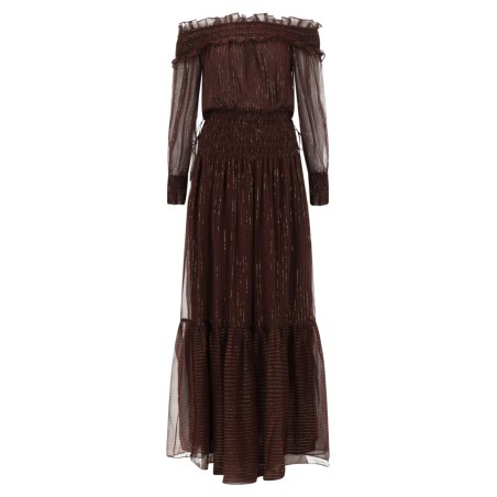 DRESS WITH RUFFLES AND FLOUNCES