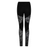 PATCHWORK LEGGINGS WITH LACE INSERTS