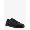 Leather sneakers with embossed side logo