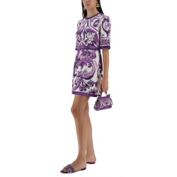 MAJOLICA PRINT MINI DRESS