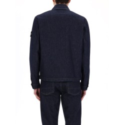 DENIM JACKET WITH LOGO PATCH