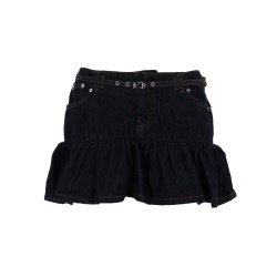 DENIM MINISKIRT WITH BELT