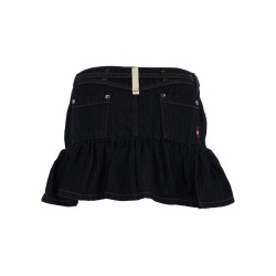 DENIM MINISKIRT WITH BELT