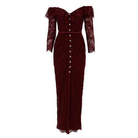 LACE DRESS WITH JEWEL BUTTONS